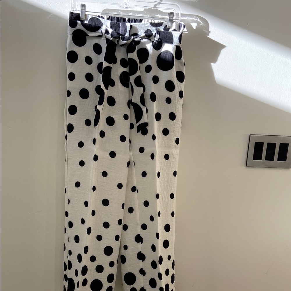 Black and White Polka Dot Pants